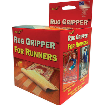 Lok-Lift 4 in. W X 25 ft. L Reversible Scrim Indoor Rug Gripper