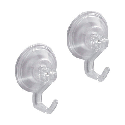 iDesign 3 in. H X 2 in. W X 2 in. L Clear Robe Hook