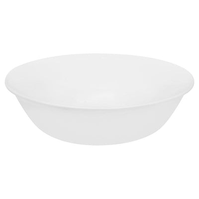 Corelle Livingware 32 oz Winter Frost Glass Winter Frost White Serving Bowl 9 in. D