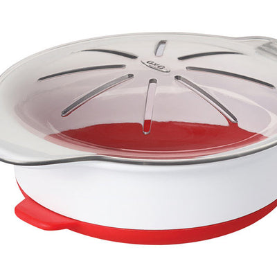 OXO Good Grips Red/White Silicone Microwave Egg Cooker