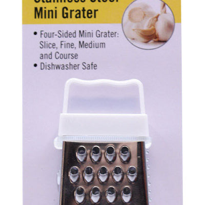 TableCraft Silver Stainless Steel Mini Box Grater
