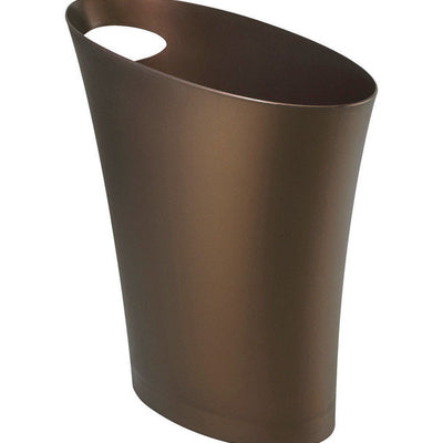 Umbra Skinny 2 gal Bronze Plastic Modern Wastebasket