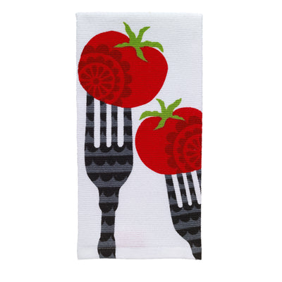 T-Fal Multicolored Cotton Fork/Tomato Kitchen Towel