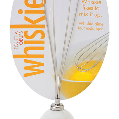 Joie Whiskie Egg White/Silver Plastic/Stainless Steel Whisk