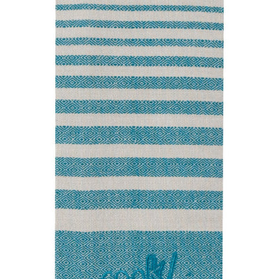 Kay Dee Cooks Kitchen Teal Cotton Cook Woven Tea Towel