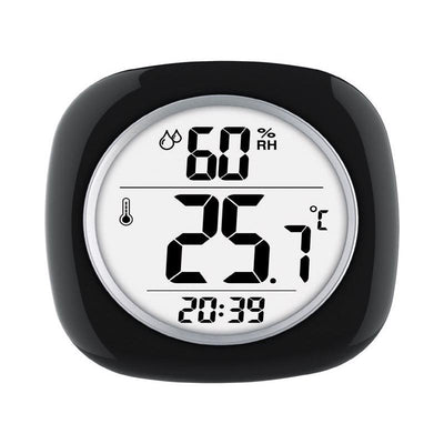Taylor Hygrometer/Temperature/Time Digital Thermometer Plastic Black 4.75 in.