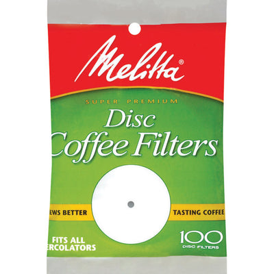 Melitta 6 cups White Disc Coffee Filter 100 pk