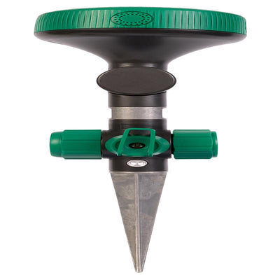 Gilmour Metal Spike Base 4-Pattern Spot Sprinkler 1250 sq ft