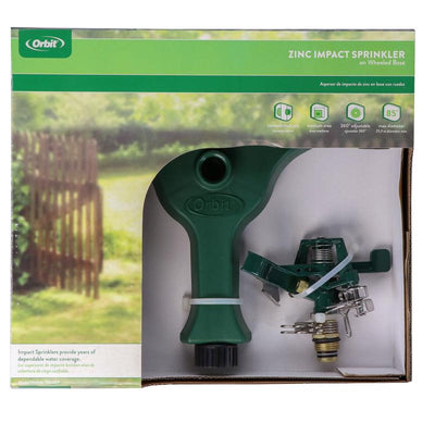 Orbit Plastic Wheeled Base Impact Sprinkler 5670 sq ft