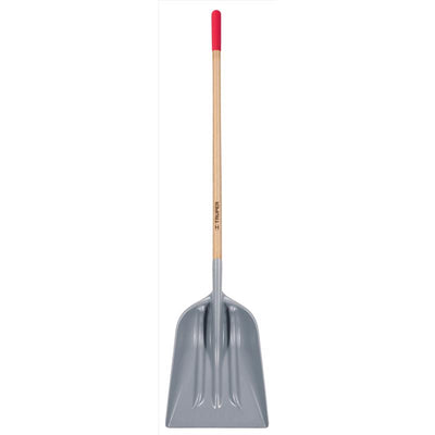 Truper Tru-Tough 62 in. Plastic Scoop Shovel Wood Handle