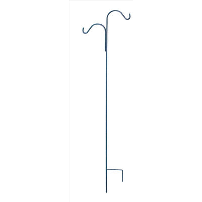 Living Accents Black Steel 84 in. H Double Crook Plant Hook