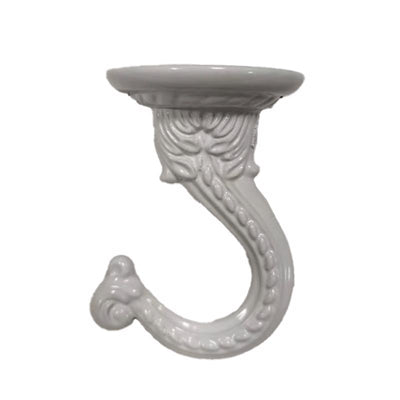 Living Accents White Zinc 2 in. H Sturdy Swag Hook