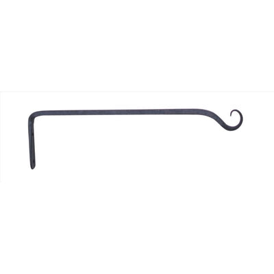 Living Accents Black Wrought Iron 15 in. H Forged Straight Plant Hook