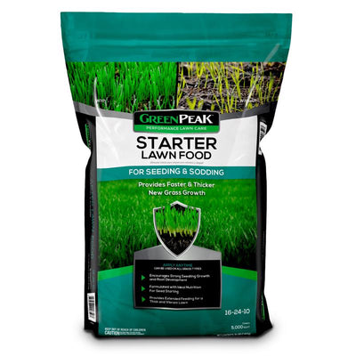 GreenPeak Lawn Starter Lawn Food For All Grasses 5000 sq ft