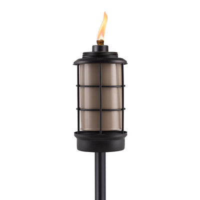 TIKI Black Metal 66 in. Outdoor Torch