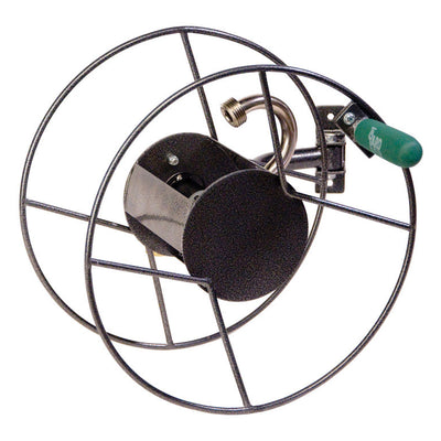 Yard Butler 75 ft. Silver Wall Mounted Hose Reel