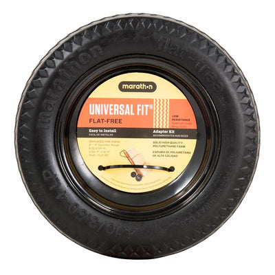Marathon Universal Fit 4 in. D X 10.3 in. D 300 lb. cap. Offset Hand Truck Tire Polyurethane