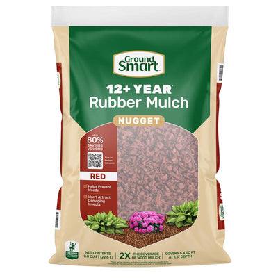Ground Smart Red Rubber Nuggets 0.8 cu ft