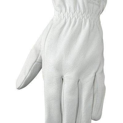 Wells Lamont XL Goatskin Leather Driver Pearl Gray Gloves