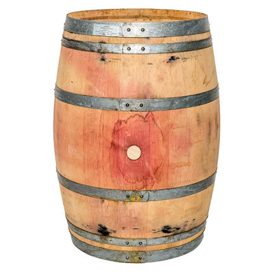 Real Wood Products 36 in. H X 27 in. W X 27 in. D Oak Wine Barrel Barrel Natural