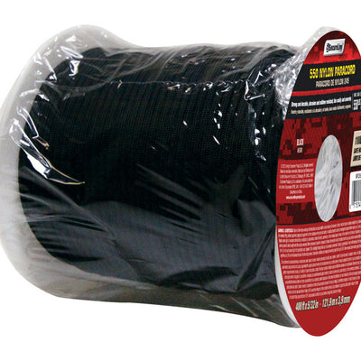 Koch Industries 5/32 in. D X 400 ft. L Black Braided Nylon Paracord
