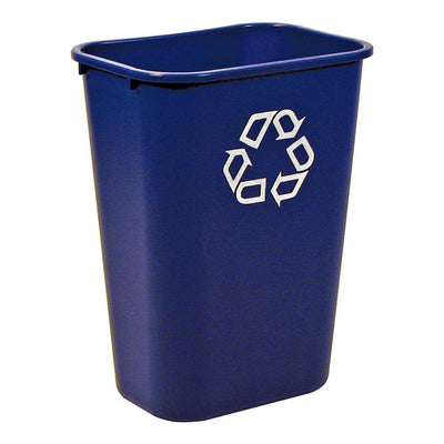 Rubbermaid 10 gal Blue Plastic Recycling Bin