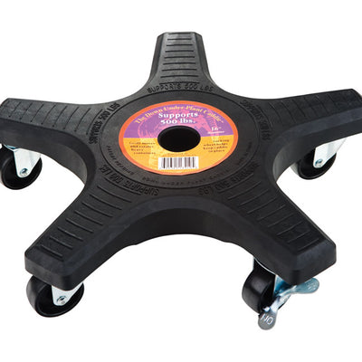 Down Under Decksaver 3.5 in. H X 15.25 in. W X 15.25 in. D X 15.25 in. D Plastic Plant Caddy Black