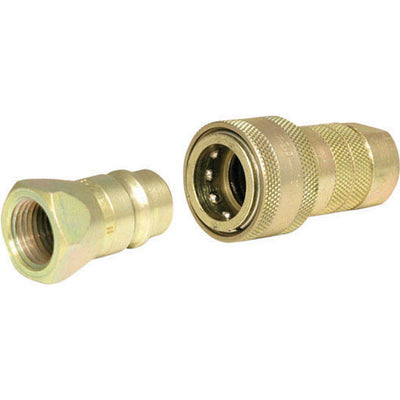 Apache Steel 3/8 in. D X 3/8 in. D Hydraulic Coupler 2 pk