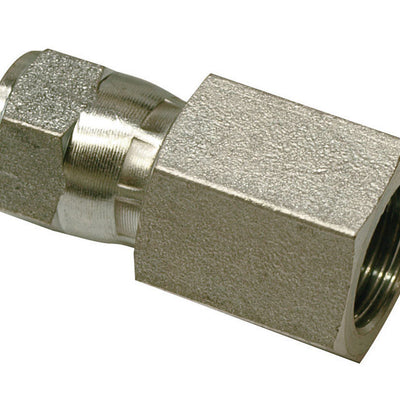 Apache Steel 3/8 in. D X 3/8 in. D Hydraulic Adapter