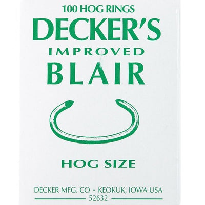 Decker 12.5 Ga. Animal Ring For Hog 100 pk
