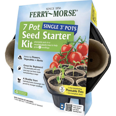Ferry-Morse 7 Cells 3.5 in. H X 3.3 in. W X 3.3 in. L Seed Starting Kit