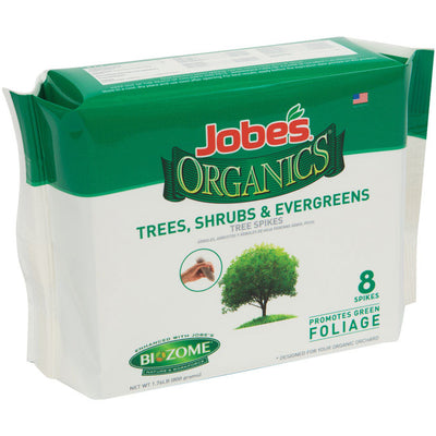 Jobe's Organic Shrubs/Trees/Vegetables 8-2-2 Plant Fertilizer 8 pk