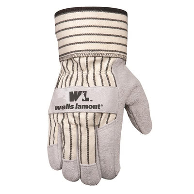 Wells Lamont Men's General Purpose Work Gloves Pearl Gray L