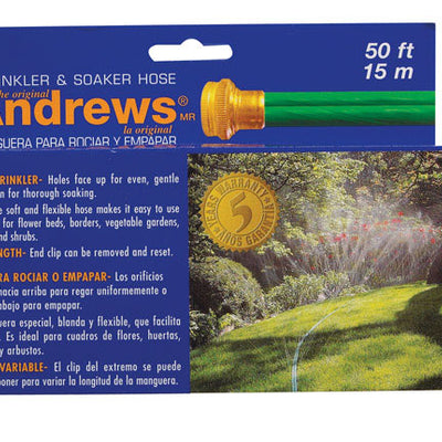 Andrews 1 in. D X 50 ft. L Medium Duty Sprinkler/Soaker Hose