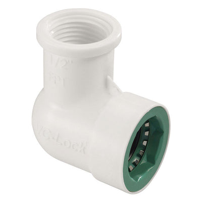 Orbit PVC-Lock 3/4 in. Push X 1/2 in. D FPT Plastic Elbow