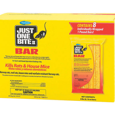 Farnam Just One Bite II Bait Blocks For Mice and Rats 16 oz 8 pk