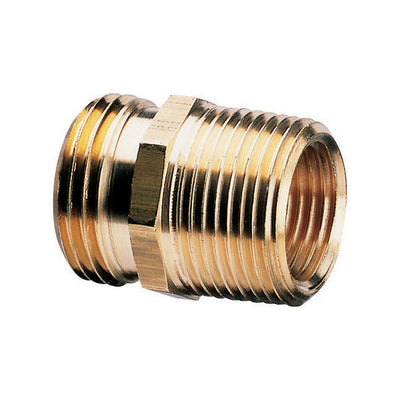 Gilmour 3/4 in. Brass Threaded Double Male Hose Connector