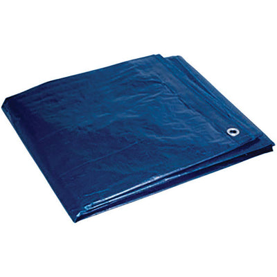 Foremost 10 ft. W X 12 ft. L Heavy Duty Polyethylene Tarp Blue