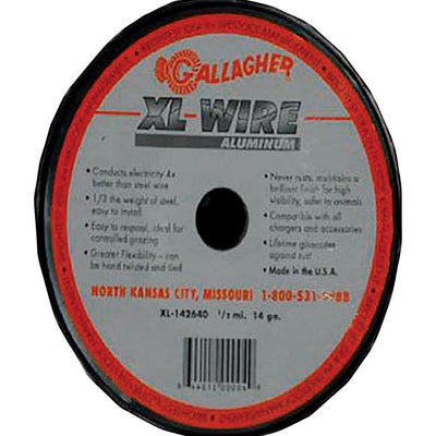 Gallagher Direct Current Electric Fence Wire 1/2 sq ft Silver