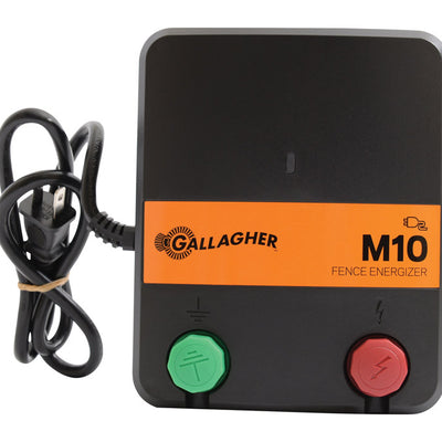 Gallagher M10 110 V Electric-Powered Fence Energizer 55756800 sq ft Black/Orange