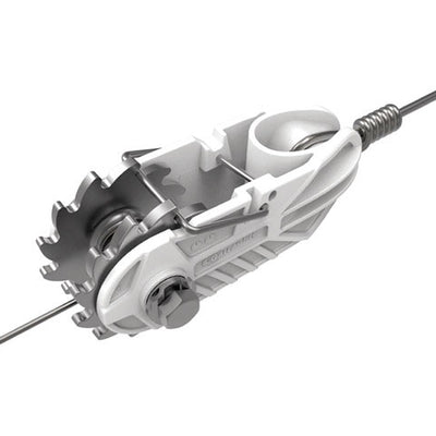 Gallagher Insulated End Strainer With Joint Clamp White