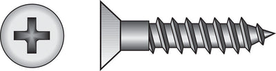 HILLMAN No. 14 X 1 in. L Phillips Zinc-Plated Coarse Wood Screws 100 pk