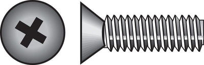 HILLMAN No. 8-32 Ga. X 3 in. L Phillips Flat Head Zinc-Plated Steel Machine Screws