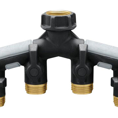 Orbit Pro Flo 3/4 in. Metal Threaded Female/Male Garden Hose Manifold