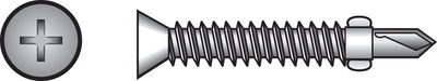 HILLMAN No. 4 Ga. X 2-3/4 in. L Phillips Flat Head Sheet Metal Screws 100 pk