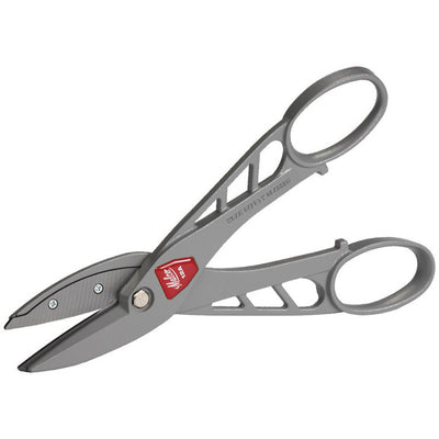 Malco 12 in. Steel Straight Andy Pattern Snip 24 Ga.