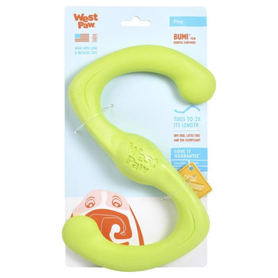West Paw Zogoflex Green Plastic Bumi Pet Toy Large