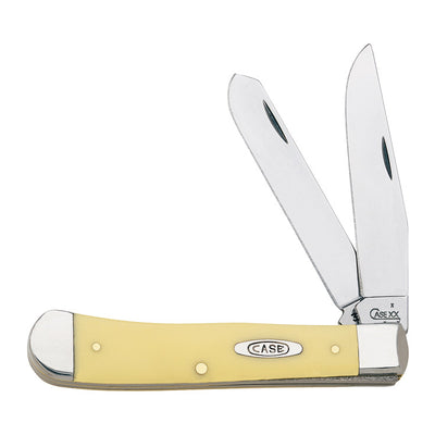 Case Trapper Yellow Chrome Vanadium 4-5 in. Pocket Knife