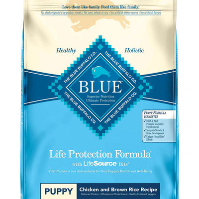 Blue Buffalo Life Protection Formula Puppy Chicken and Brown Rice Dry Dog Food 30 lb