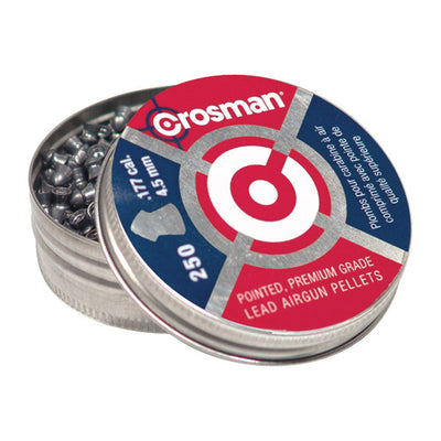 Crosman Airgun Pointed Pellets 0.177 Caliber 7.4 grain 250 pk